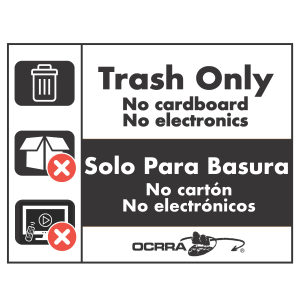 Trash Only Decal